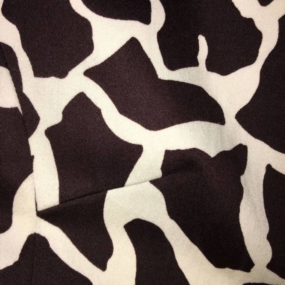 Moka Sport Animal Print Jacket Brown Cream S EUC - Picture 7 of 7